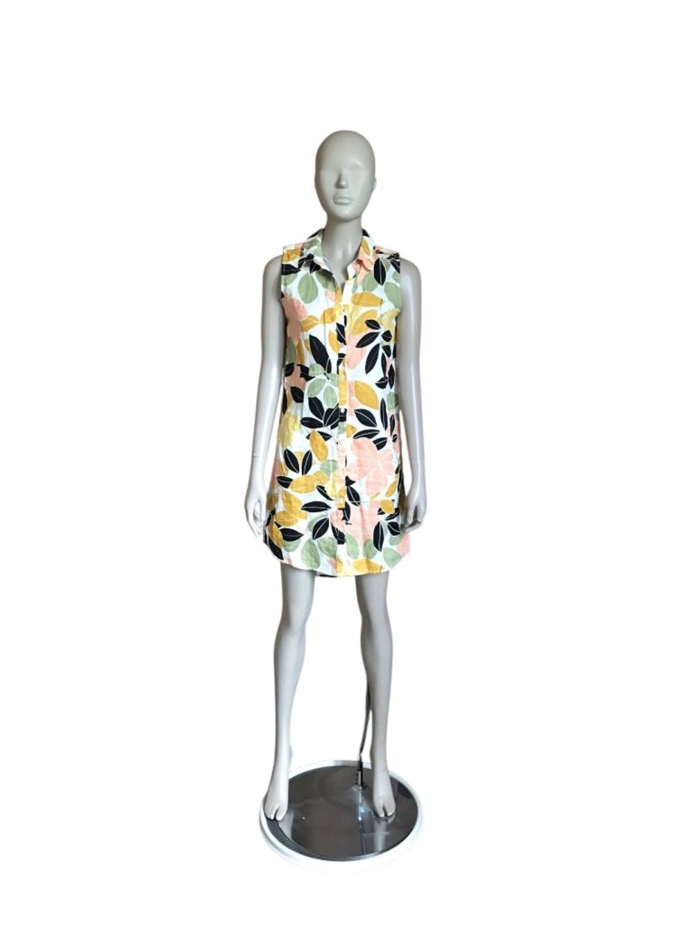 Rachel Zoe 100% Linen Patterned Dress